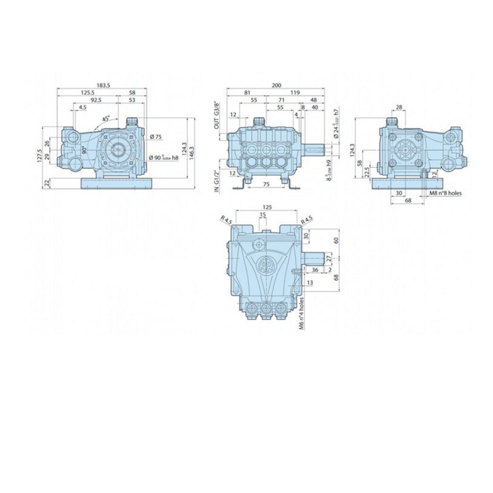 Насос высокого давления Annovi Reverberi RCS 13.17 N (AR23671)