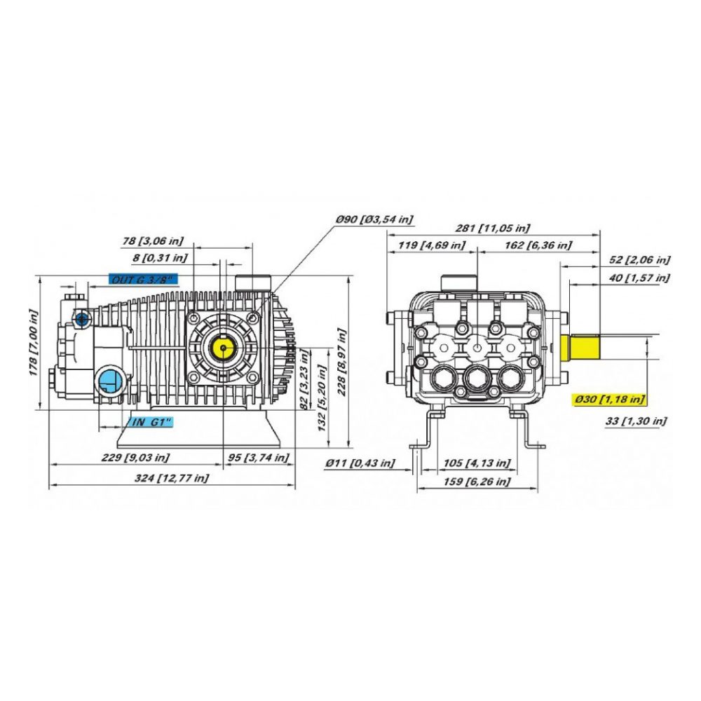Насос высокого давления Bertolini RAL 2535-P (08100097A)