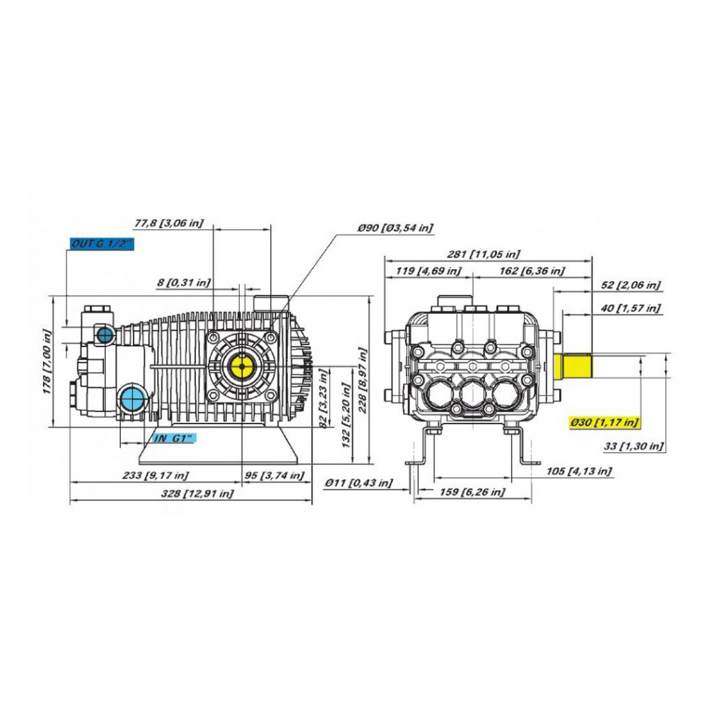 Насос высокого давления Bertolini RBL 4219-P (08104297A)