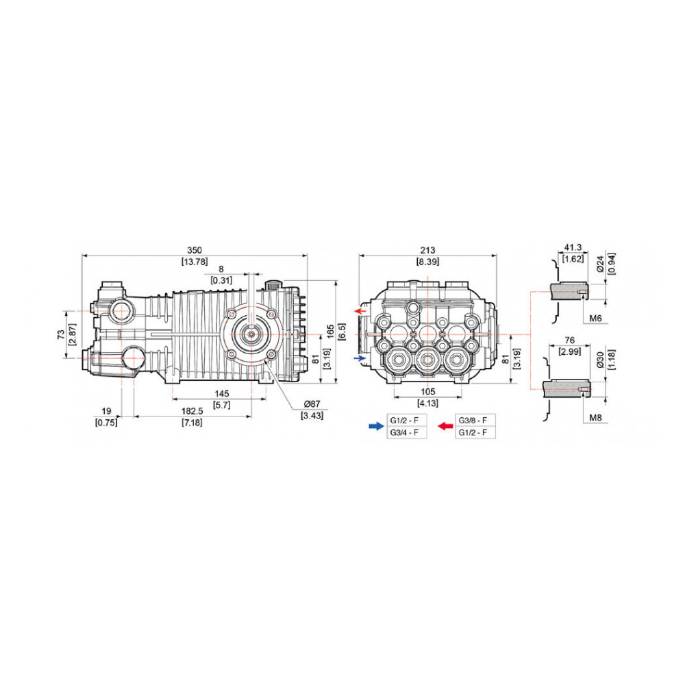 Насос высокого давления Comet TW 4550 S