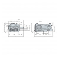 Насос высокого давления Annovi Reverberi RTX 100.120 N, 100 л/мин, 120 бар
