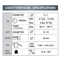 Насос Bertolini CAX 3060 (нерж. сталь 316), 31 л/мин, 600 бар