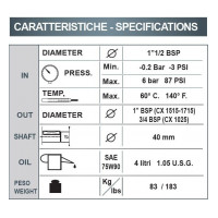 Насос высокого давления Bertolini CX 1025, 100 л/мин, 250 бар
