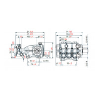 Насос высокого давления Mazzoni MMD 18250R, 18 л/мин, 250 бар