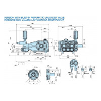 Насос плунжерный Interpump Evolution E2B2014 с регулятором, 14 л/мин, 200 бар