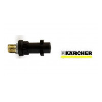 Переходник быстроразъемный бытовой пластиковый Karcher, латунная резьба 1/4