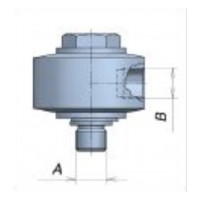 Поворотное соединение Mecline 90°, 280 бар, 3/8