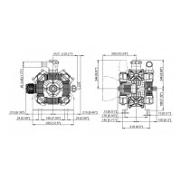 Мембранный насос Bertolini POLY 2200 VD, 204 л/мин, 15 бар