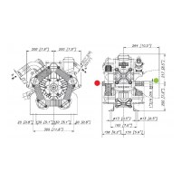 Мембранный насос Bertolini POLY 2210 VD, 204 л/мин, 15 бар