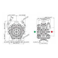 Мембранный насос Bertolini POLY 2260 VD, 260 л/мин, 15 бар