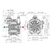 Мембранный насос Bertolini POLY 2400 VD, 388 л/мин, 15 бар