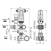 Регулятор давления Interpump SETMATIC by-pass, 310 бар, 21 л/мин