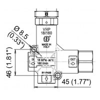 Регулятор давления Mecline VHP 18/160, 190 бар, 160 л/мин