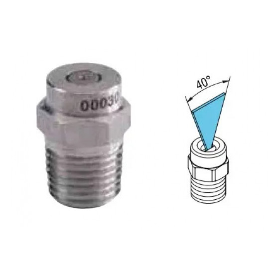 Форсунка 4040 R+M Suttner, угол 40°, резьба 1/4 наруж., 350 бар