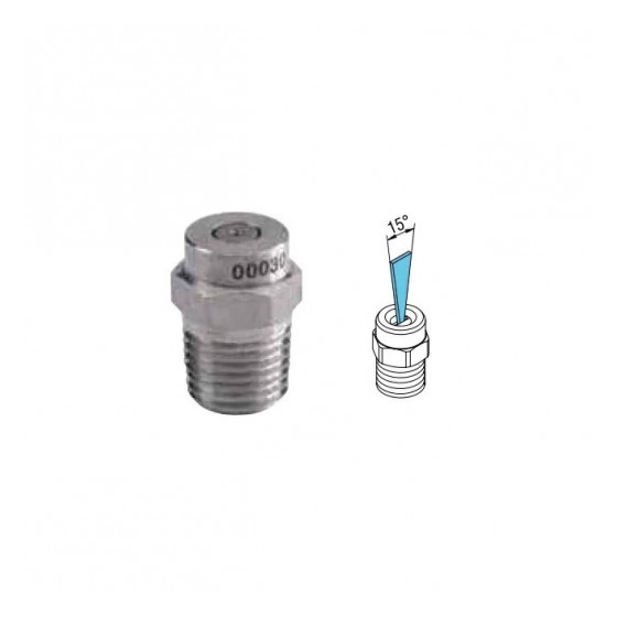 Форсунка Mecline 15045, угол 15°, резьба 1/4 наруж., 350 бар