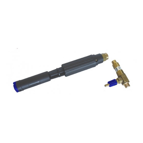 Пенообразующая насадка PA LS12 с наружным эжектором, вход 1/4" внутр. — 3/8" наруж., синяя