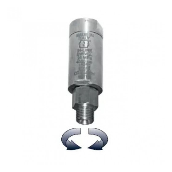 Поворотное устройство прямое Mecline, нерж. сталь, 1/4" – 1/4"