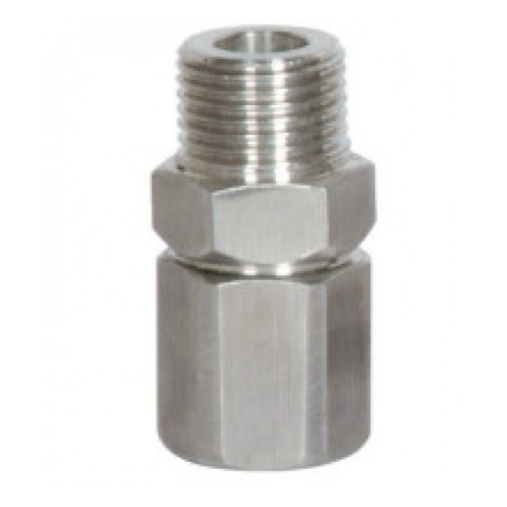 Поворотное устройство прямое, нерж. сталь, 1/2" наруж. – 1/2" внутр., 250 бар