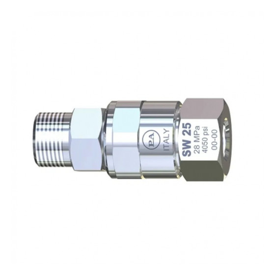 Поворотный фитинг PA SW25-E, 1/4" BSP наруж.