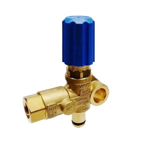 Регулятор давления Mecline VRF2, 310 бар, 30 л/мин, вход 1/2" вн., выход 3/8" нар.